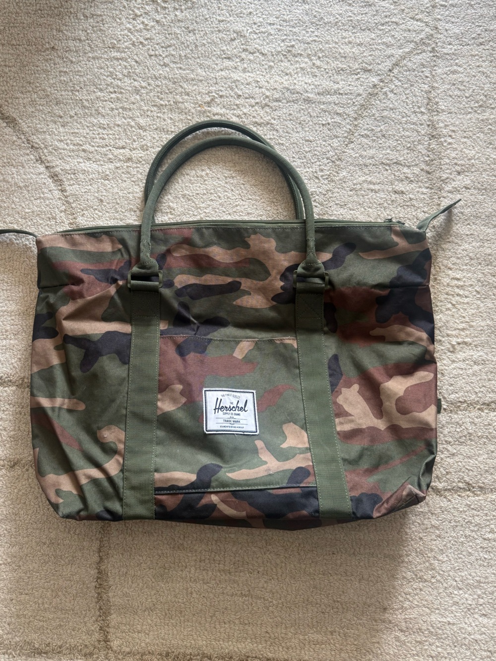 Herschel Woodland Camo Tote Bag